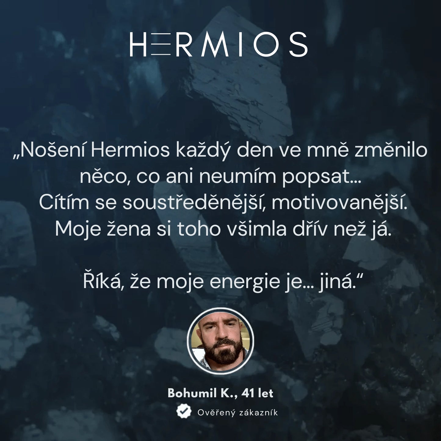 Hermios – Hematitový náramek