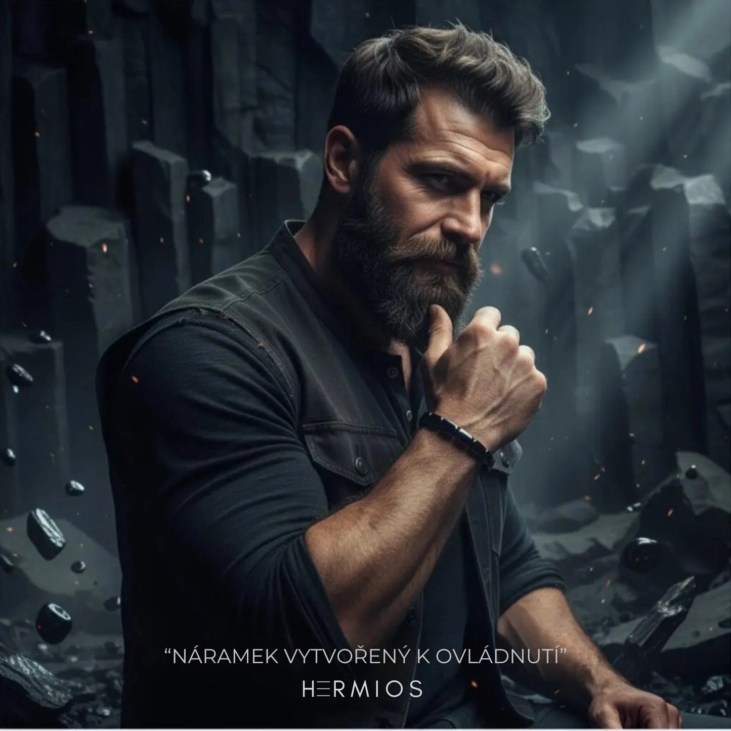 Hermios – Hematitový náramek