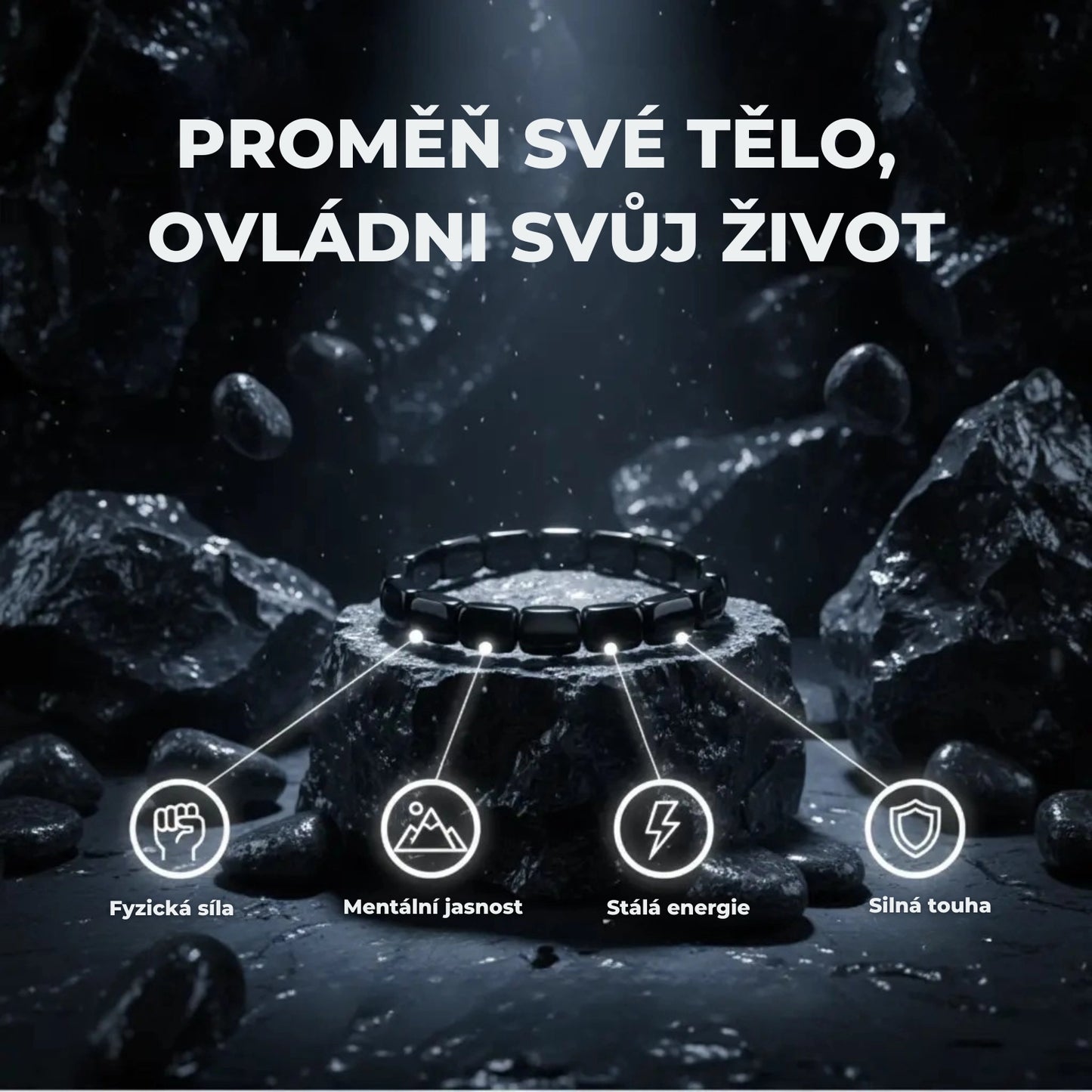 Hermios – Hematitový náramek